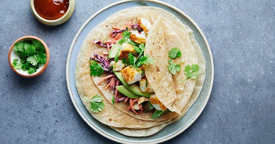 Wraps with Norwegian saithe and mango chutney | Seafood from Norway